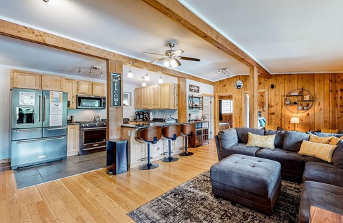 Joseph House | Wonderful lakeside home with private hot tub & attractive all-wood interior