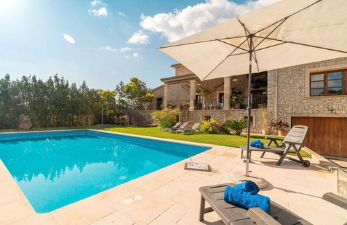 Mancor de la Vall Villa | Wonderful private villa with private pool, hot tub, A/C, WIFI, TV, patio and panoramic view