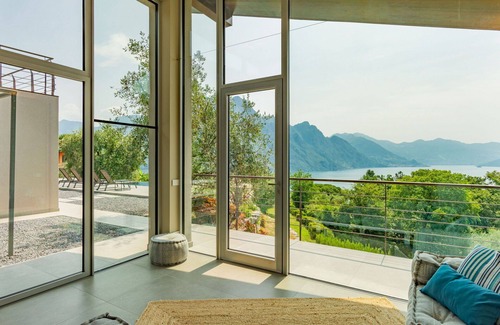 Riva di Solto Villa | Wonderful private villa for 10 guests with hot tub, private pool, WIFI, TV and patio