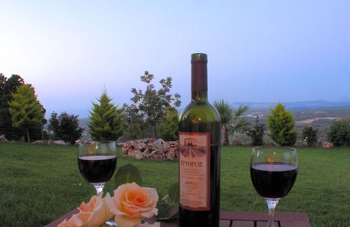 Agia Triada Villa | Wonderful private villa with A/C, private pool, WIFI, TV, patio, panoramic view and parking