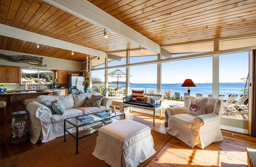 Clinton House | Wonderful Waterfront Escape w/an Indoor Hot Tub, Furnished Deck, & Great Views