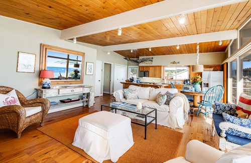 Clinton House | Wonderful Waterfront Escape w/an Indoor Hot Tub, Furnished Deck, & Great Views