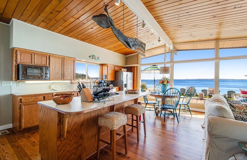 Clinton House | Wonderful Waterfront Escape w/an Indoor Hot Tub, Furnished Deck, & Great Views