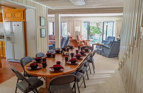 Green Valley Lake Cabin | Wood Haven — Enormous 4-Story Cabin for Family and Work Retreats [Sleeps 19]