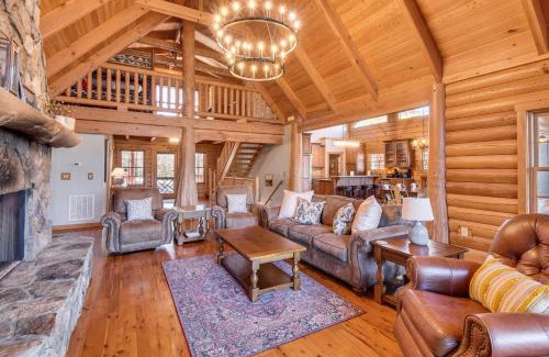 Sapphire House | Wooded Cabin Mtn Views, Hot Tub and 2 Decks!