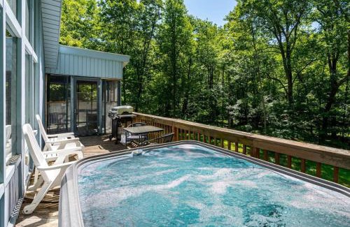 The Woods Ski Chalet | Wooded Chalet w Hot Tub & Indoor Pool, Gym Access