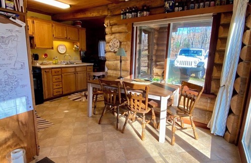 Birchwood Cabin | Wooded Private -True Log Cabin on Pristine Spider Lake. Pontoon/Kayak options