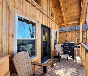 Scio House | Wooden Chic Cabin Fully Stocked in Ohio
