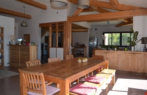 Lambesc House | Wooden Houses Near Aix-en-Provence garden pool welcoming 12 to 16 people