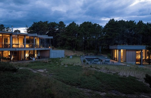 Indian Neck Heights House | Woodland Zen Retreat Heated Pool Hot Tub Fire Pit