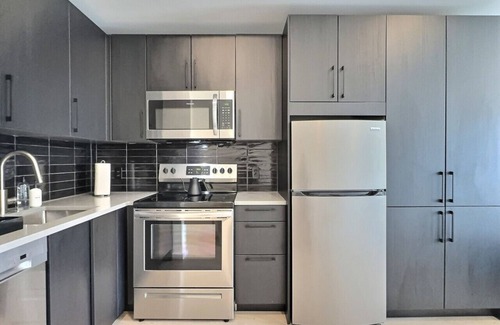 Five Points South Apartment | Work Trip Ready | Tesla Rides | Gym | Near UAB