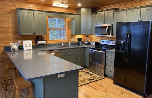 Topton Cabin | Wow! Lake Nantahala Smoky Mountain Cabin with Boat Dock, Hot Tub & Firepit!