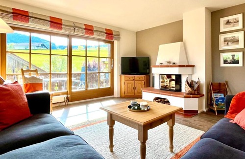 Steibis Apartment | Wunderschöne Wohnung mit Balkon und Blick auf die Alpen