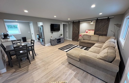 Lake City House | Year-round 3BR/2BA trailside house & 4 electric campsites near Lake Missaukee