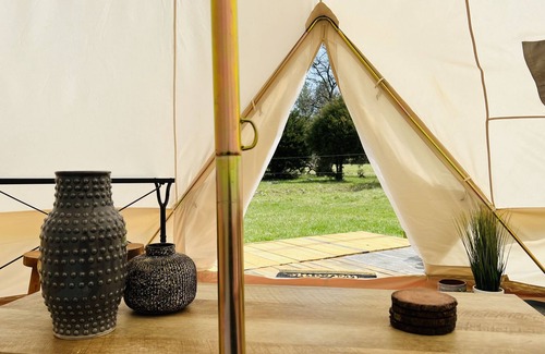 Keedysville RV Rental | Yurt Tent Glamp Amongst Cows - AC, Fire Pit, Grill, Ask About Pool