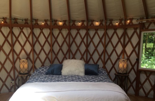 Fieldbrook House | YURT with Sauna & Treehouse set in the Redwoods & Meadows at Private Family Farm