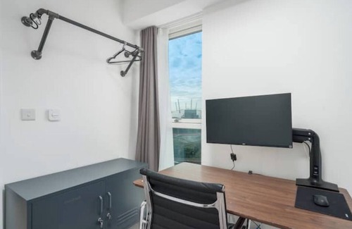 Canning Town South Apartment | Yves Klein Inspired Modern 2BR River view flatnn