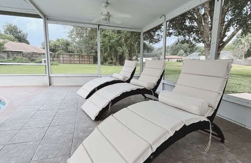 St. Augustine House | Zen Oasis - Heated Pool, Hot Tub, Patio - 10 Mins to the Beach!