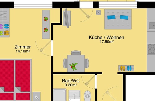 Center Apartment | ZH Ivory - Letzigrund HITrental Apartment