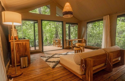 Mal Pais Cabin | Zunya Beach Front Jungle View Safari Tent & Experiences
