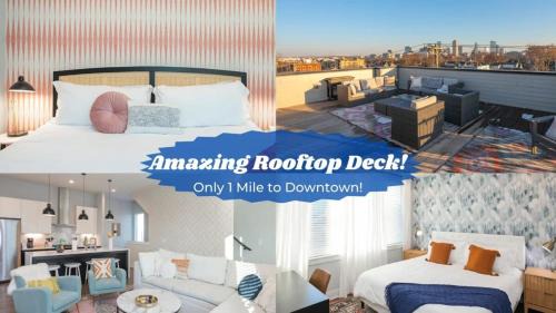 1 Mile to Downtown 4BR 4BA w Rooftop Deck
