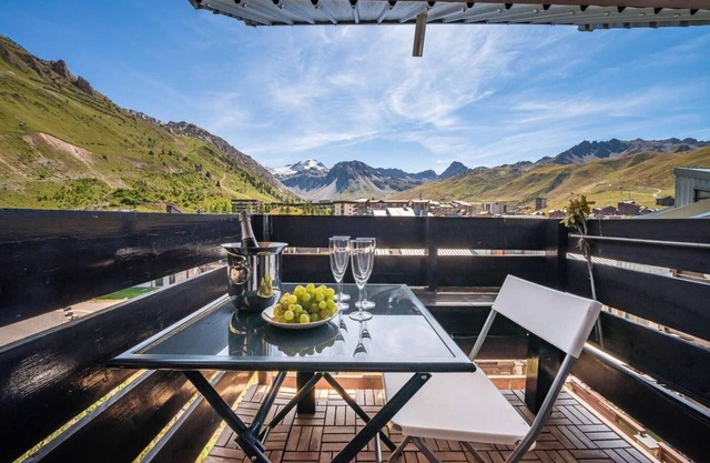 1st floor, terrace, tv, ski locker, 38m², Tignes
