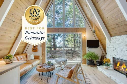 2 Decks w Lake Glimpse Views Modern Luxe Cabin A-Frame Retreat by AvantStay