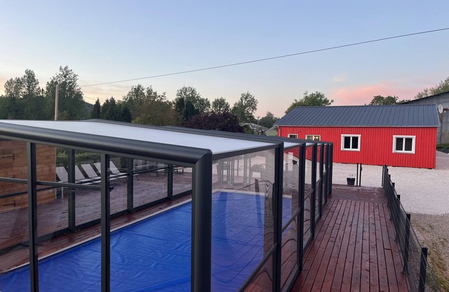 2 self-contained country homes with heated indoor swimming pool 8-12p