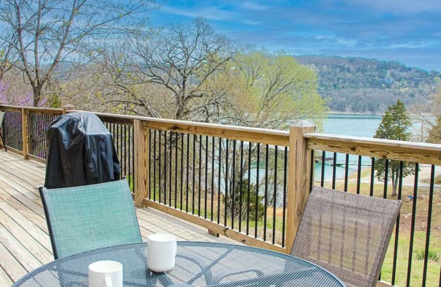 2BR Waterfront Duplex Cabin w/Pool + Swim & Boat dock