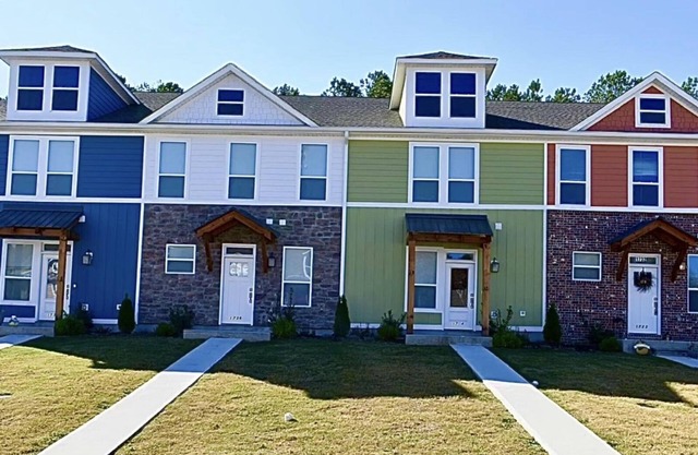 3-bedroom #1738 townhome in Cleveland—central air, ceiling fans, WiFi, cable.