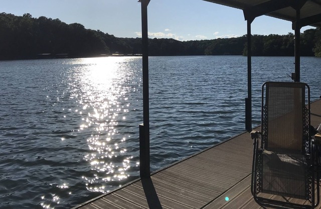 3 King Master Suites+, 2+ wooded fenced acres ON lake, privacy, huge quiet cove