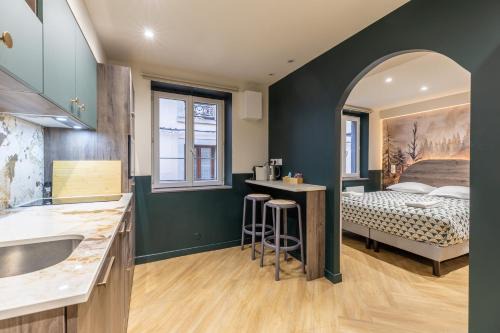 3 studios haut de gamme Immeuble chic centre