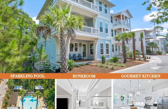 30A | Big Home | 4 Bikes | Pool | Sleeps 16