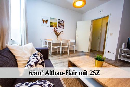 3R Altbau-Apartment mit 2SZ, Smart-TV, Ruhige zentrale Lage