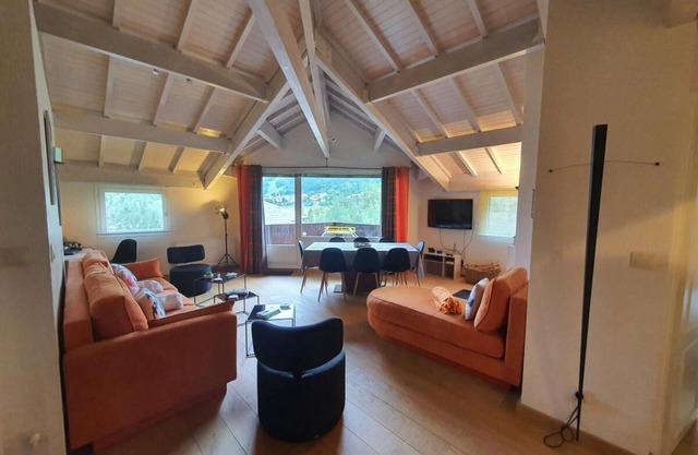 4th floor, view resort, fireplace or stove, tv, 160m², Serre Chevalier