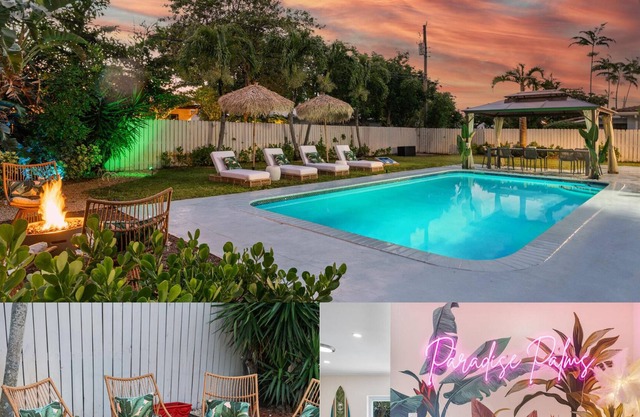 5 BR Home ~ Fire Pit & Pool ~ Paradise Palms