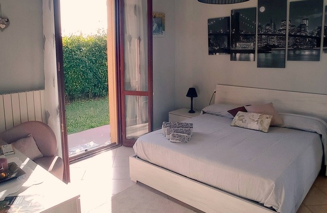 5 minutes from Montecatini Terme, ground-floor apartment with garden and parking space