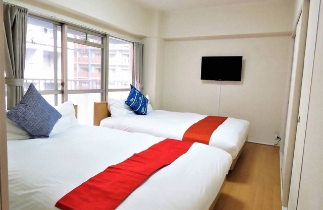 506 2 double size beds A 7minute walk from Ten/Fukuoka Fukuoka