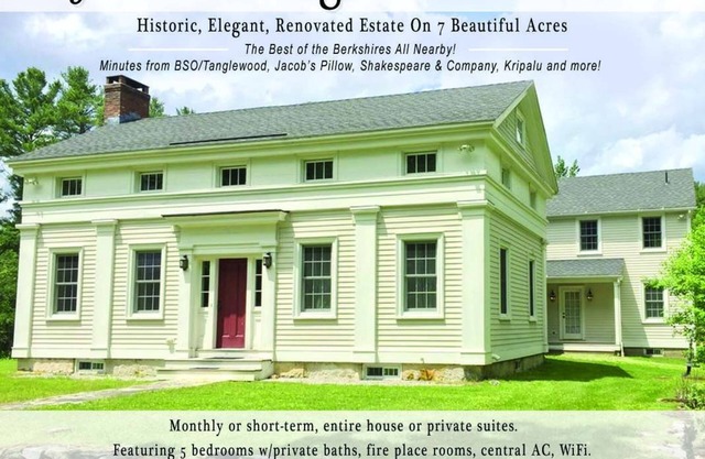 5Bdrm/6Bath estate on Lenox - Stockbridge border, near BSO Tanglewood