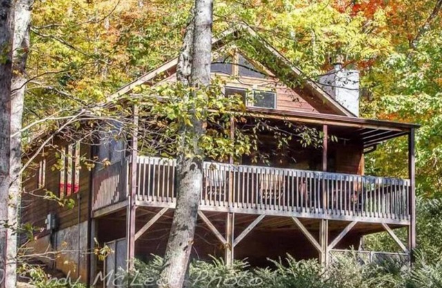 6 miles from Downtown Asheville cabin w/hot tub