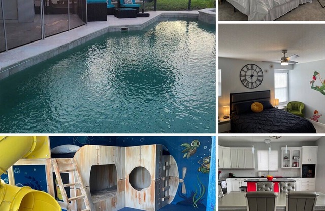 7/5 themed near Disney/pool/VR room/indoor slide