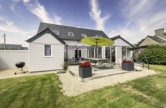 A beachfront cottage