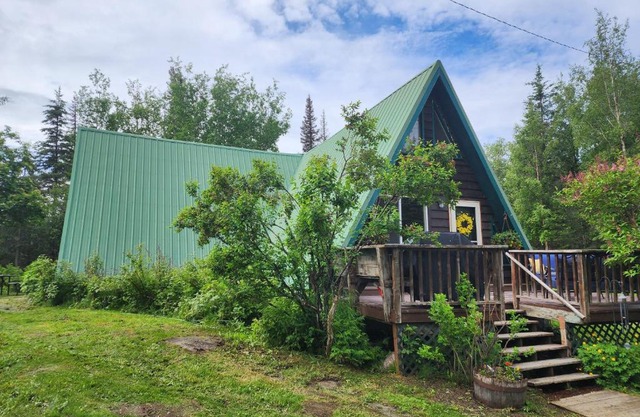 A-frame cabin between Kenai and Kasilof rivers