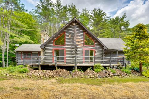 A-Frame Log Home with Game Room Near Lake George!