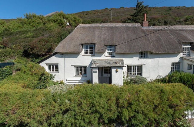A gorgeous 400 year old thatched cottage 60m from the beach