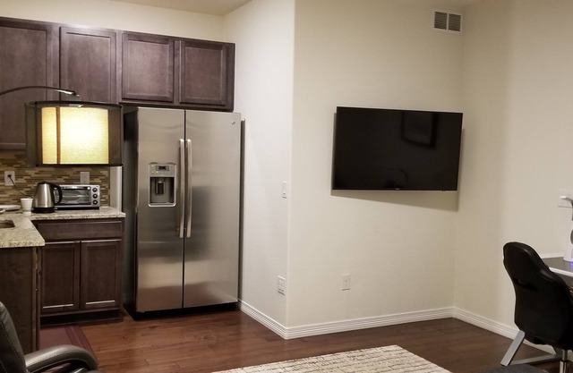 A newly constructed luxury private suite