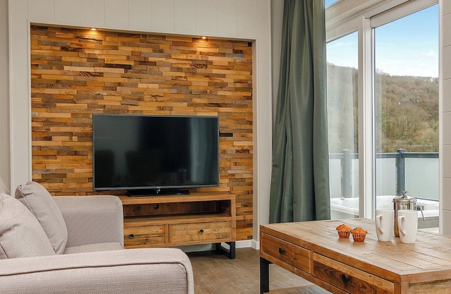 A two-bedroom lodge with a stylish and contemporary feel throughout.
