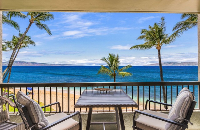 Absolute Beachfront with Million-Dollar Views at Hale Mahina A-302