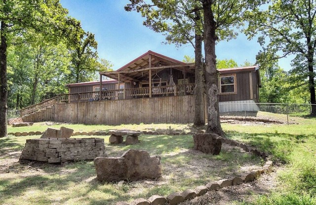 Accommodating up to 12 people w/3 bedrooms, 2 bathrooms & a super-sized firepit.