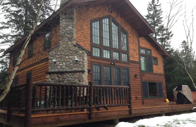 Adirondack Style Lodge Situated on Beautiful Mirror Lake